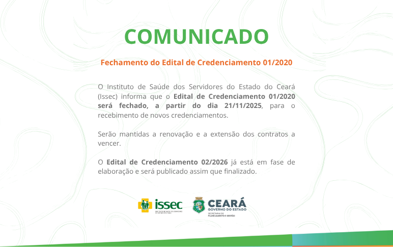 Fechamento do Edital de Credenciamento 01/2020